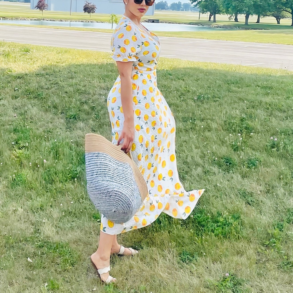Summer Lemons maxi dress